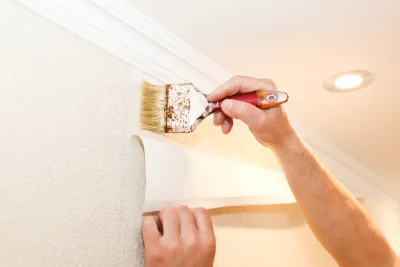 Pose de papier peint à Anglars-Nozac — revêtements muraux et toiles de verre